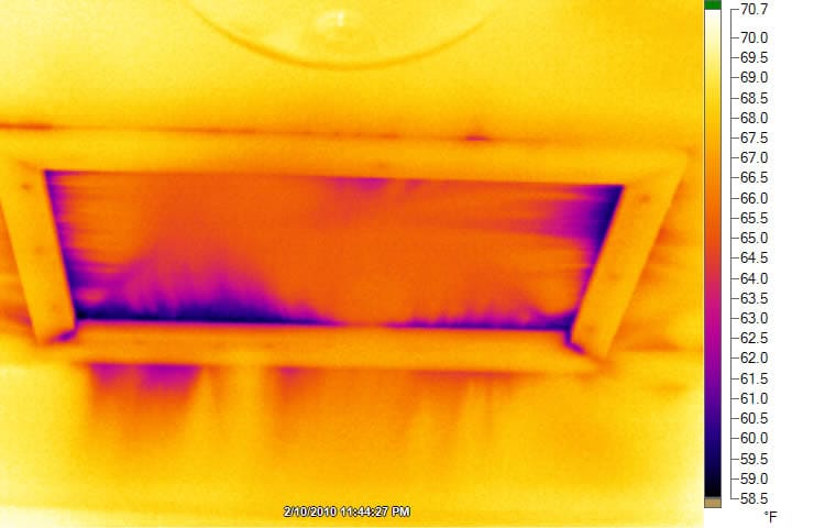 Air leaking around attic hatch